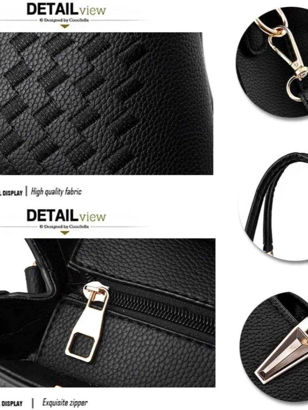 Women's 1-lager-black Shoulder Bag Ladies Satchel Messenger Tote Bag Purses
